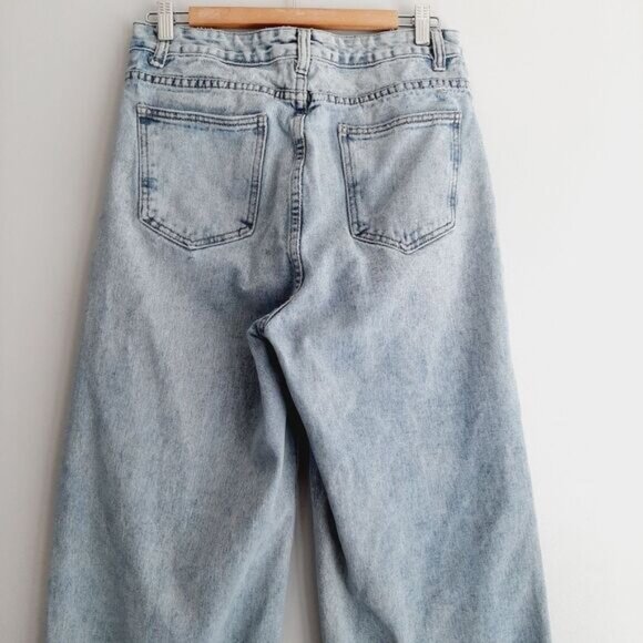 Vintage Hi-Rise Broken-In Mom Jean Faded Distressed Blue Sz 8 / M - Picture 10 of 14